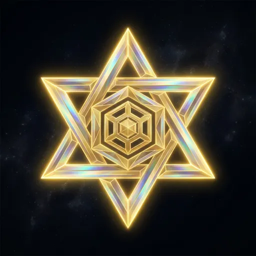 Protoss faction emblem — crystalline geometric crest