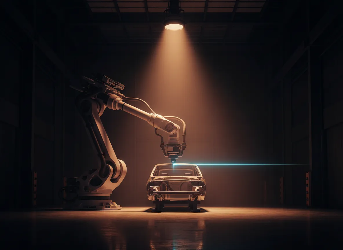 Industrial robotic arm — automation in manufacturing