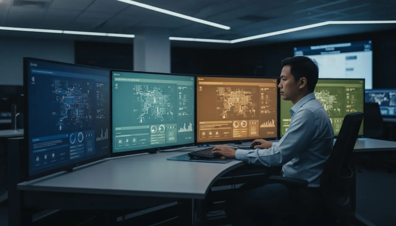 Vector Sky Defense capabilities console — multi-domain operator workstation